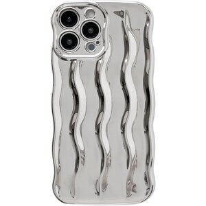 Caseative for iPhone 13 Pro Max Case,Water (Silver)